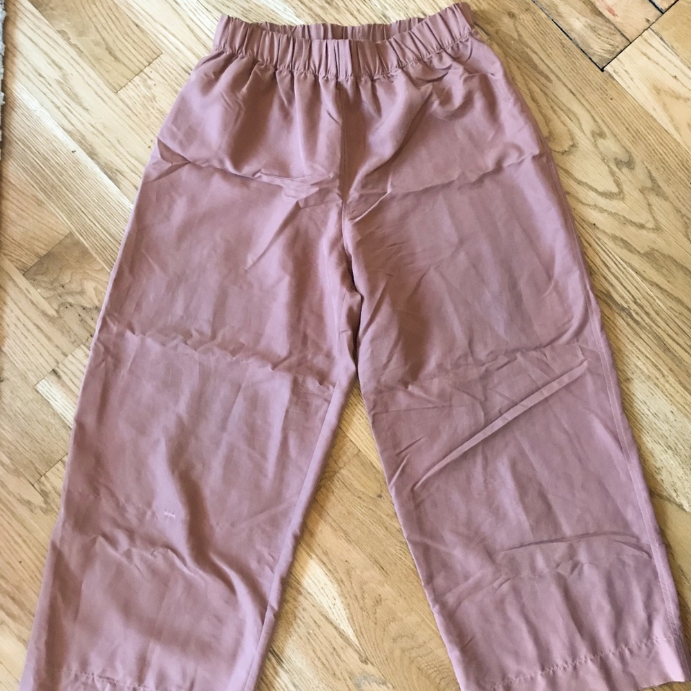 Elizabeth Suzann Florence Silk Pants (Dusty Rose)